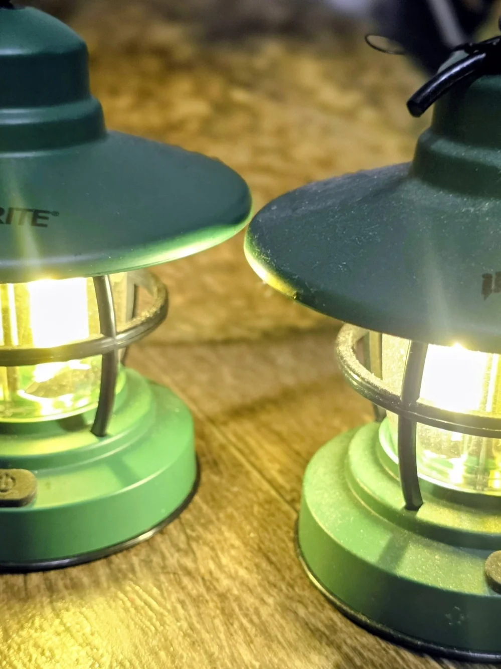 Litbrite Green Mini Lantern LED Accent Light - Pair
